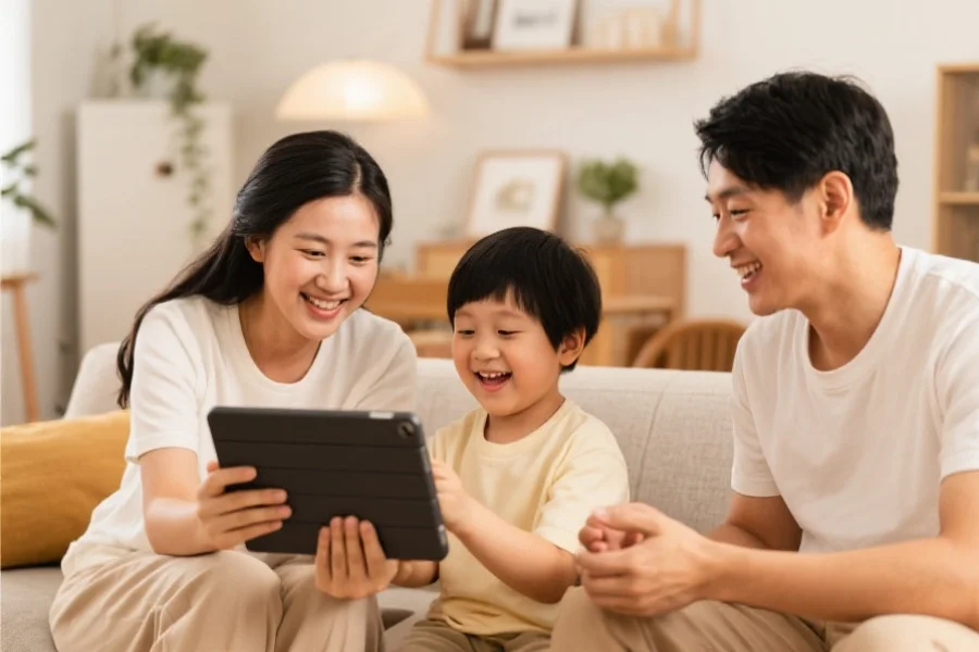 亚洲用户家庭娱乐场景